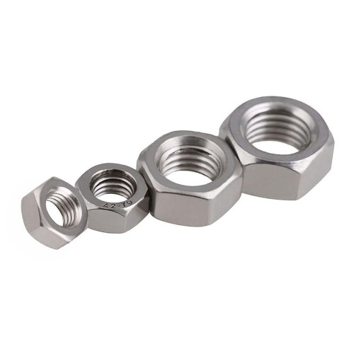 Metric Left Hand Thread Hex Nut M4-M20 304 Stainless Steel Reverse Thread Hex Hexagon Nuts Left Tooth Nuts 2