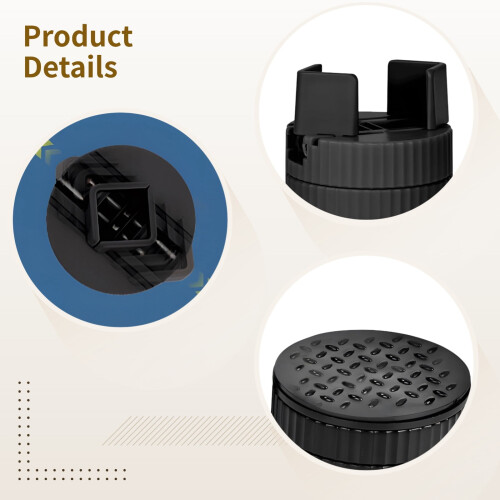 4 PCS Adjustable Bed Risers, Compatible with Desk/Sofa/Chair/Table Legs, Anti-Slip, 1100 Lbs Support 2