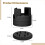 4 PCS Adjustable Bed Risers, Compatible with Desk/Sofa/Chair/Table Legs, Anti-Slip, 1100 Lbs Support 4