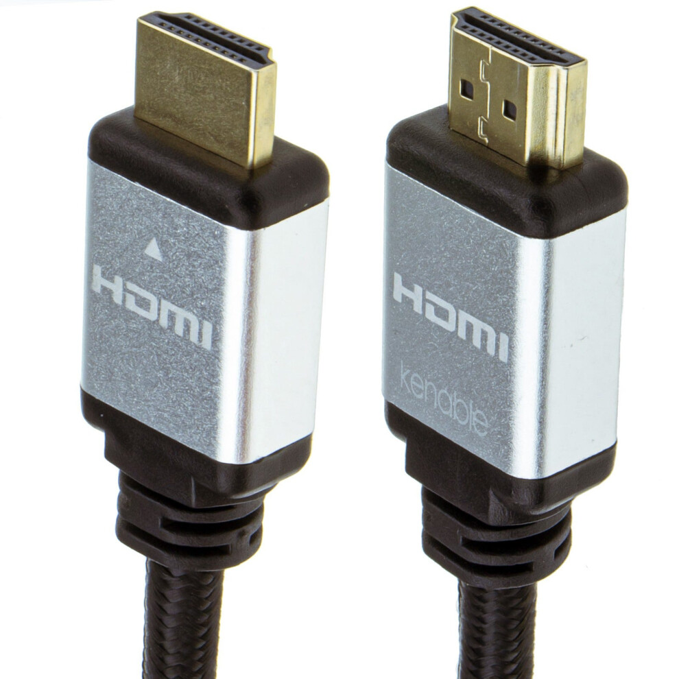 Kenable Certified Hdmi 2.1 8K 60Hz 4K 120Hz Uhd Hdr10 4:4:4 48Gbps Earc 2M Silver