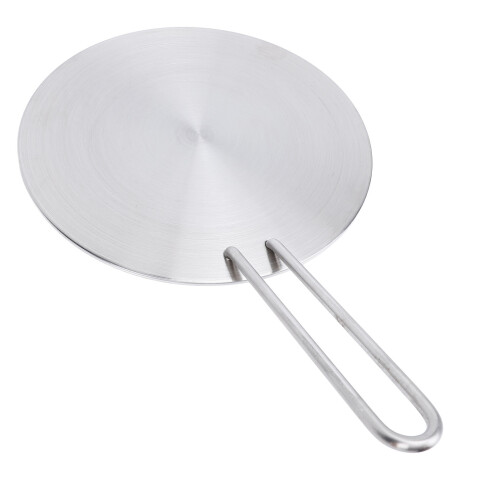Edelstahl-Diffuserplatte 24 cm Induktionsadapter