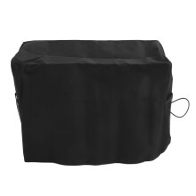 Multipurpose 600D Oxford Sewing Machine Dust Cover with Storage Pockets, Black, 46x21x32cm