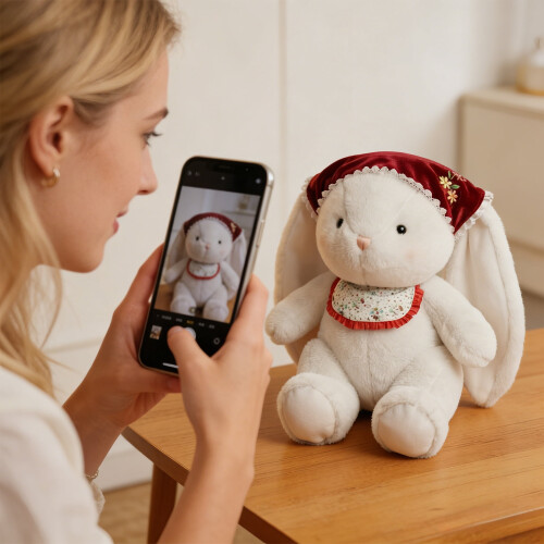 Bunny Plush Toy with Oversized Ears 12 inches 2