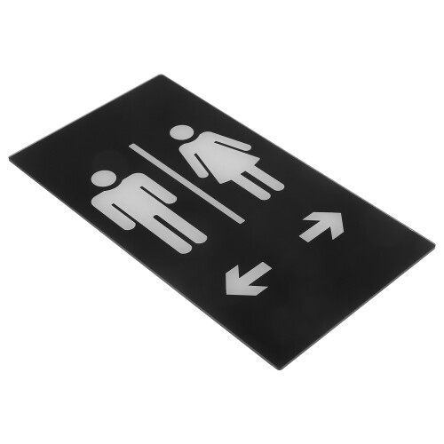 3Stk Robuste Acryl Toilettenschilder Für Büro Wc