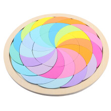 2Ensembles Puzzle Bois Enfants Logique Couleur Créativité