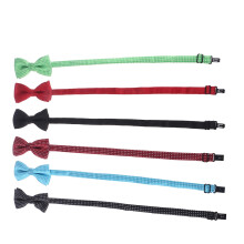 6Pcs Polka Dot Bow Tie Pet Collar Adjustable Dog Cat Choker Decoration