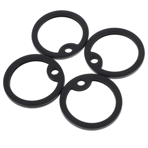 8Pièces Protecteurs Silicone Noir Pour Tags Animaux Silencieux