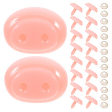 1Ensemble Nez Crochet Pour Peluche Rose Accessoires Plastique