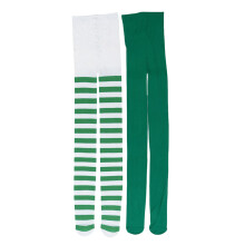 2Pièces Collants Femme Vert Polyester Motif Trèfle Pour