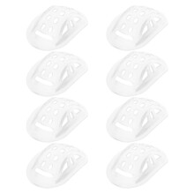 8Pièces Garniture Menton Casque Ajustable PP Usage Cyclisme Roller Ski