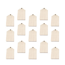 100Pièces Étiquettes Cadeaux En Bois Avec Corde Pour Accrocher