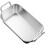 4Stk Rechteckige Servierplatten Aus Metall Silber Mit Tragegriffen 1