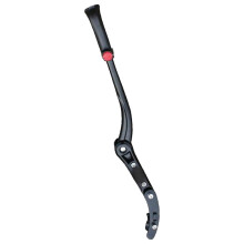 Béquille Vélo Pliable Noire Pied Antidérapant Support Arrière