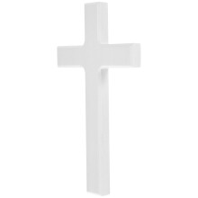 3Pcs White Wood Cross Wall Decor Christian Hanging Ornament