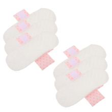 6Pièces Protège-Dessous Réutilisables Coton Absorbant Multi Couleurs