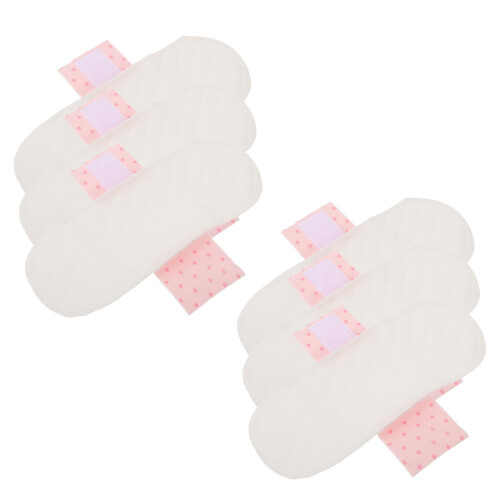6Pièces Protège-Dessous Réutilisables Coton Absorbant Multi Couleurs