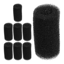 16Pcs Black Cotton Sponge Filter Pads for Fish Tank Hose Tail Cleaning