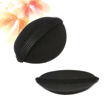 4Pcs Hair Styling Insert Pad Black Sponge for Long Thick Hair Women