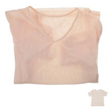 Comfortabel Beige Zweetproof Ondershirt Nylon V-Hals