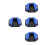 4Pcs Aluminum Motorcycle Kickstand Pads Multi Color Side Stand Support 4
