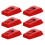18Pcs Replacement Red Record Player Needles Aluminum Plastic Material 1