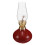 Red Ceramic Adjustable Windproof Oil Lamp Vintage Kerosene Lantern 1