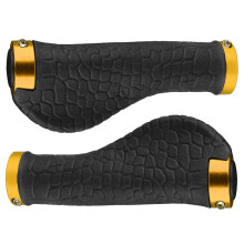 4Pcs Golden Bike Handlebar Grips Comfortable Rubber Anti-Slip Covers
