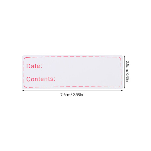 5 Rolls Holders Refrigerator Label Freezer Labels Reminder Stickers 1