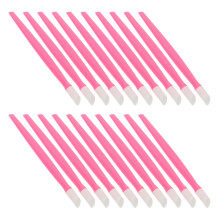 50Pcs Rosy Nail Art Tool Set Plastic Cuticle Pusher Remover Exfoliator