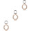 3Pcs Rose Gold Metal Protective Case Durable Cover for Tracker 5