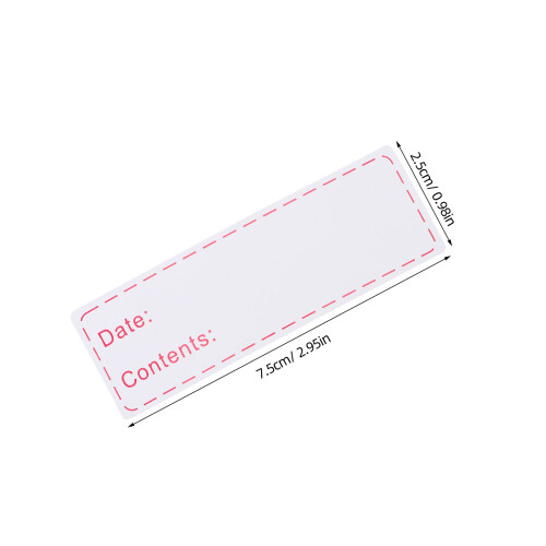 5 Rolls Holders Refrigerator Label Freezer Labels Reminder Stickers 2