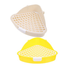 4Pcs Plastic Pet Toilet for Small Animals Assorted Color Durable Potty