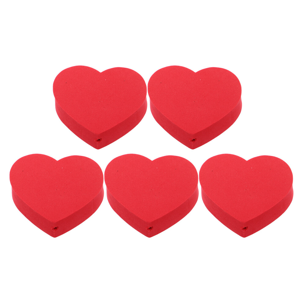 5Pcs Cute Heart Car Antenna Topper Universal Auto Accessories Red 3681305410335