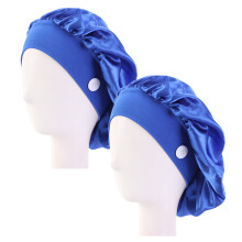 2Pièces Casquette Hygiénique Boutonnée En Polyester Pour Femme