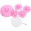 2Pcs Pink Plastic Lollipop Stand Desktop Display Rack for Weddings 1
