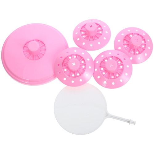 2Pcs Pink Plastic Lollipop Stand Desktop Display Rack for Weddings