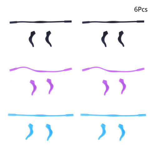 12Sets Eyeglasses Strap Sport Elastisch Silicone Assorti Kleuren