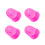 8Pcs Durable Silicone Guitar Finger Caps Pink Protectors for Beginners 1