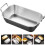 4Stk Rechteckige Servierplatten Aus Metall Silber Mit Tragegriffen 9