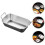 4Stk Rechteckige Servierplatten Aus Metall Silber Mit Tragegriffen 10