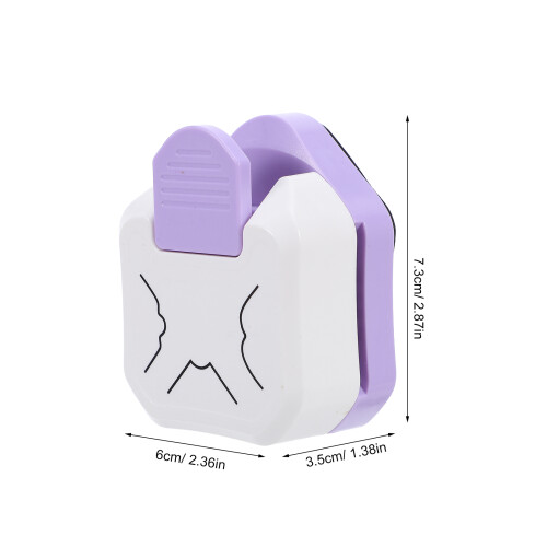 Poinçon Coins Arrondis Violet Portable Pour 1