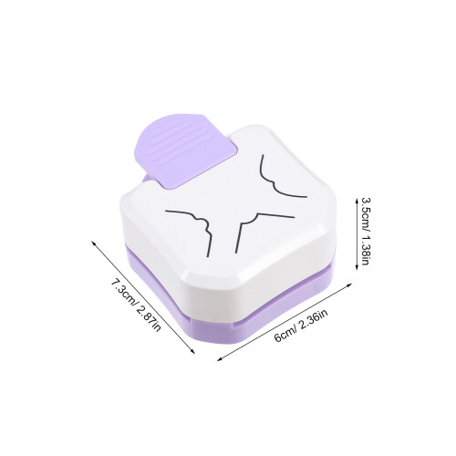 Poinçon Coins Arrondis Violet Portable Pour 2