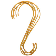 24Pcs Iron Plant Hooks Outdoor Durable Golden S Shaped Garden Hangers