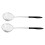 2Pcs Metal Wire Strainer Spoons Black Kitchen Candy Tools 1