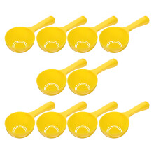 30Pcs Ergonomic Nonstick Yellow Rice Ball Scooper PP Sushi Mold Spoon