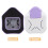 Poinçon Coins Arrondis Violet Portable Pour 7
