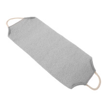 4Pcs Light Grey Body Scrubber Exfoliator Stretchable Shower Wash Cloth