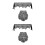4Pcs Black Halloween Spider Web Lace Table Runner Fireplace Cover 2