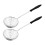2Pcs Metal Wire Strainer Spoons Black Kitchen Candy Tools 6