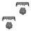 4Pcs Black Halloween Spider Web Lace Table Runner Fireplace Cover 6